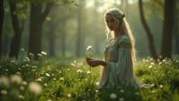 D Rendering, Photograph, studio D Game art, Wonderful slight Celtic Galadriel