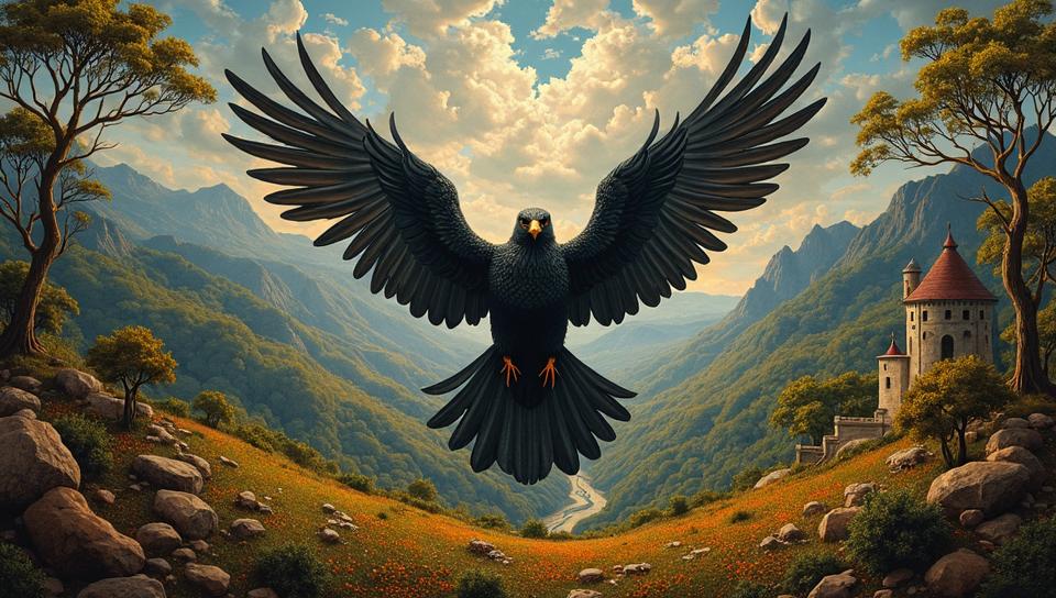 baroque art stylized by Jan van Ravesteyn and Vincent van Gogh, On pale black paper, heroic, overhead angle of a Frantic The bird that dares to fall is the bird that learns to fly