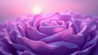 Cinematic still, Folded Lavender, it is with Unpredictable designs, at Dawn