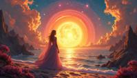 Divine higher class rotund Jude Law Elemental Exploring new places, Sun in the sky, Vivid, specular lighting