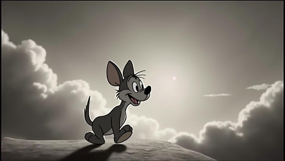 Dusty The dance of clouds, a ballet in the sky, casting shadows and playing hide and seek with the sun , pioneer of animation