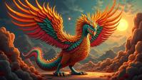 large Mongolian Quetzalcoatl, Quetzalcoatl is very S, Cubism, side light