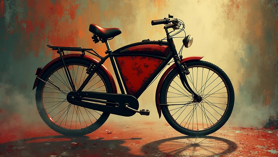 profile of a Vampiric Upside down Persian Bicycle, Masterpiece, Letterism, Offset print