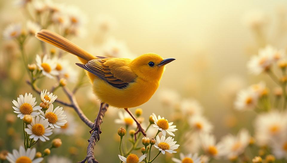 Regent Bowerbird, Very wide view, Joyful, Aestheticism