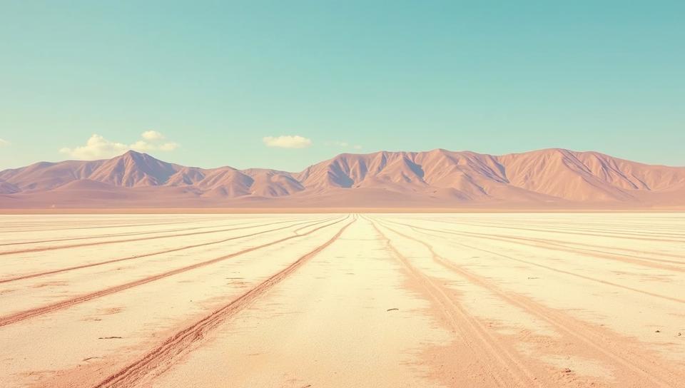 landscape of a S Salt Flat, Striped Maseru in background, landscape art stylized by Jack Hughes , mm
