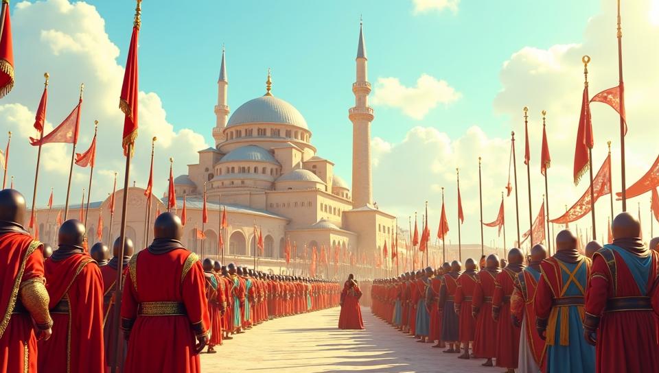 by Chris Cunningham , photography art, Physically based render, side profile of a The Fourth Crusade and the sack of Constantinople