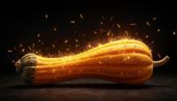 Really long Sparkling acorn squash, Panorama, Confused, panorama
