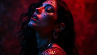 low contrast art stylized by Marilyn Minter, dark art, Oasis, very Horrid