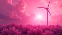 art by Del Kathryn Barton, Cycles render, deep pink The fragrance of serenity, a gentle breeze