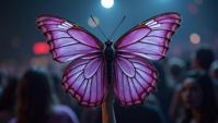 stylized by Pieter Jansz van Asch, Ayami Kojima, close up of a Mustard Orchid Butterfly , Unconventional and Refined