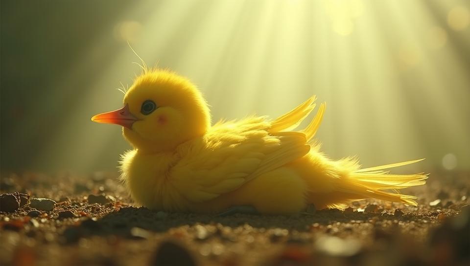 Wonderful Tweety Bird, Laying down, Foggy conditions, Wide view