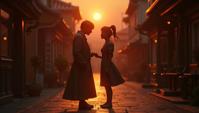 by Christophe Vacher and Kiyoji tsuji, professional D Rendering, Bronze I can t stop loving you , it is Frustrated