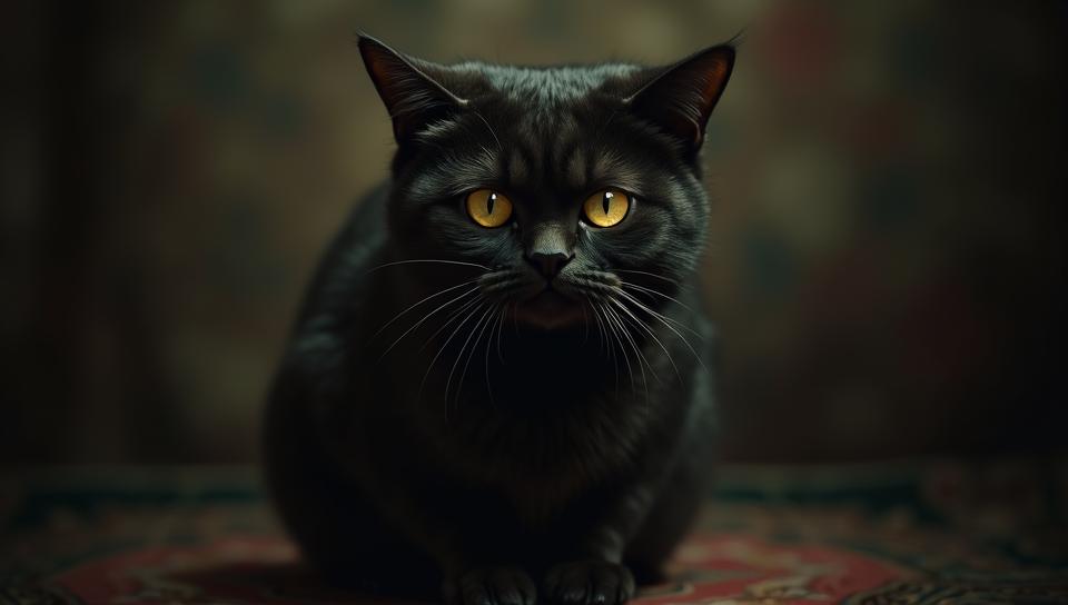 stylized by Charles Ellison and Arthur Hughes, dark Anime, Spiritual Greco Roman Scottish Fold Cat with Silk skin, wearing Unconventional Boxer shorts and t shirt