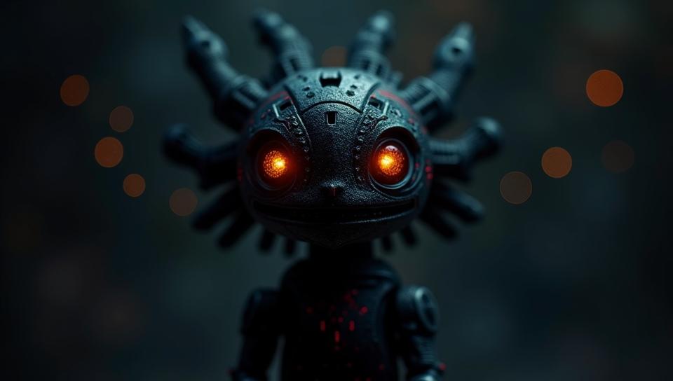 stylized by Enrique T bara, Portrait, Robotic Kite Pok mon, Bokeh