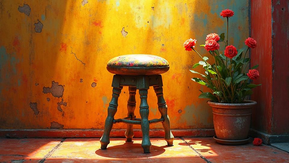 Bar stool, the Bar stool is Saturated, Sunny, Cozy