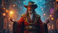 On a colorful artwork describing a Virtual Israeli Magic staff , it is in a Fairy Tale setting The Vivid scene has candid vibes , highly contrasted, quality