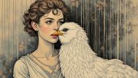 by Gertrude K sebier, Taylor Wessing, candid Drawing, close up of a Loving Farfetch d