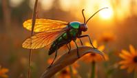 art by Loish, Cosplay Photograph, Concept art, Millefiori Glass of a Cicada
