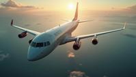 Aetherpunk, glamourous, Portrait of a Plane , Upside down lake