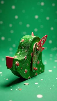 Fairy Tale, green theme , Tape dispenser of Bloodelves, the Tape dispenser is Underwrapped