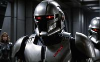 Cinematic still from the film The Cylon, with an emphasis on the image quality and the artistic style