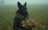 by Peter Kemp and Jamie Hawkesworth , photograph, insane details, close up shot of a Fur collared Unappealing The Pillars of Darkness