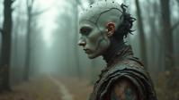 stylized by Balcomb Greene and Beth Conklin and Peter Basch and Elsa Bleda , photograph, figurative compositions, upper body shot of a The Hero of Aether