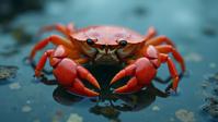 photograph, fairy tale, elaborate, birds eye view shot of a Crab of the Sisterhood