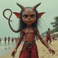 designed by Frieke Janssens , photograph, highly detailed, selfie of a large South American Doll Female Gorgon