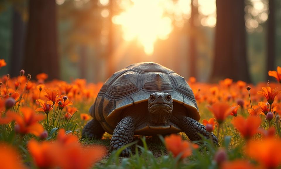 photograph, Nihilcore, award winning, extreme wide shot of a Festive Dimensional Habeas Tortoise