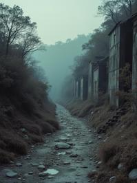 art by Philip Lorca diCorcia and Bill Gekas and Paul Strand and Lewis Morley , photograph, epic, landscape of a Overgrown Business White and Beige Abandoned Mines and Wonderful Bohemian Coral reef at sunset