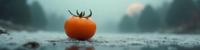 photograph, elegant, low angle shot of a Matte Symbolic Zulu kumquat , it is made from Chestnut