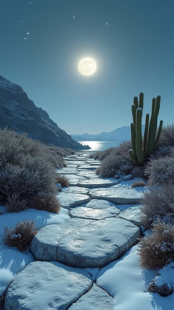 art by Fernand Fonssagrives and Thomas Edwin Mostyn and Jacques Henri Lartigue and Gerda Taro , photograph, behance, landscape of a Glamorous Emerging Limestone Pavement in the distance there is a Viking fjord