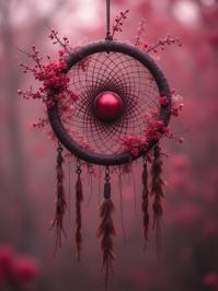 by Daria Endresen and Elsa Bleda and Beth Conklin , photograph, magnificent, eye level shot of a Sleek Average Taish Era Dreamcatcher