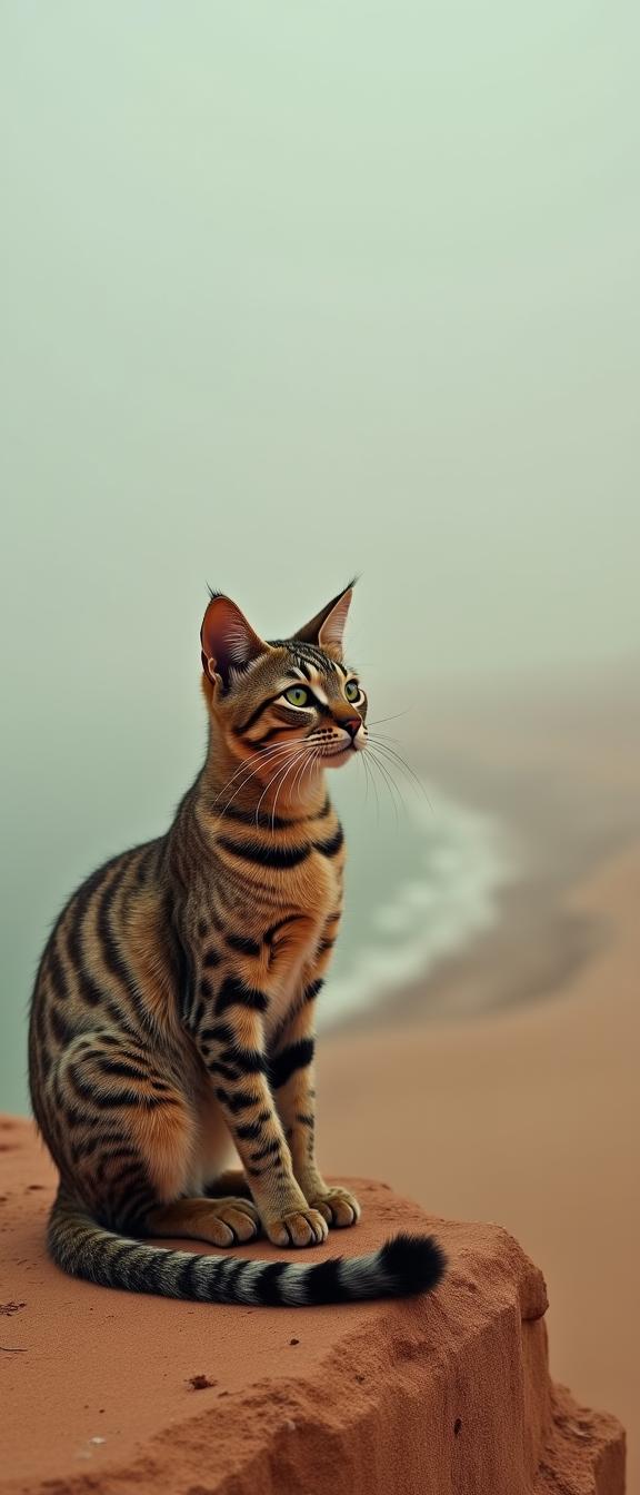 art by John Batho and Njideka Akunyili Crosby and Polixeni Papapetrou , photograph, masterpiece, Sharp focus of a Sots Art Dilapidated Egyptian Mau Kitten