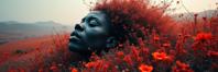 art by Ingrid Baars and Robby Cavanaugh and Christophe Jacrot and Alessio Albi , photograph, dense flora and flowers, Lyrical Abstraction