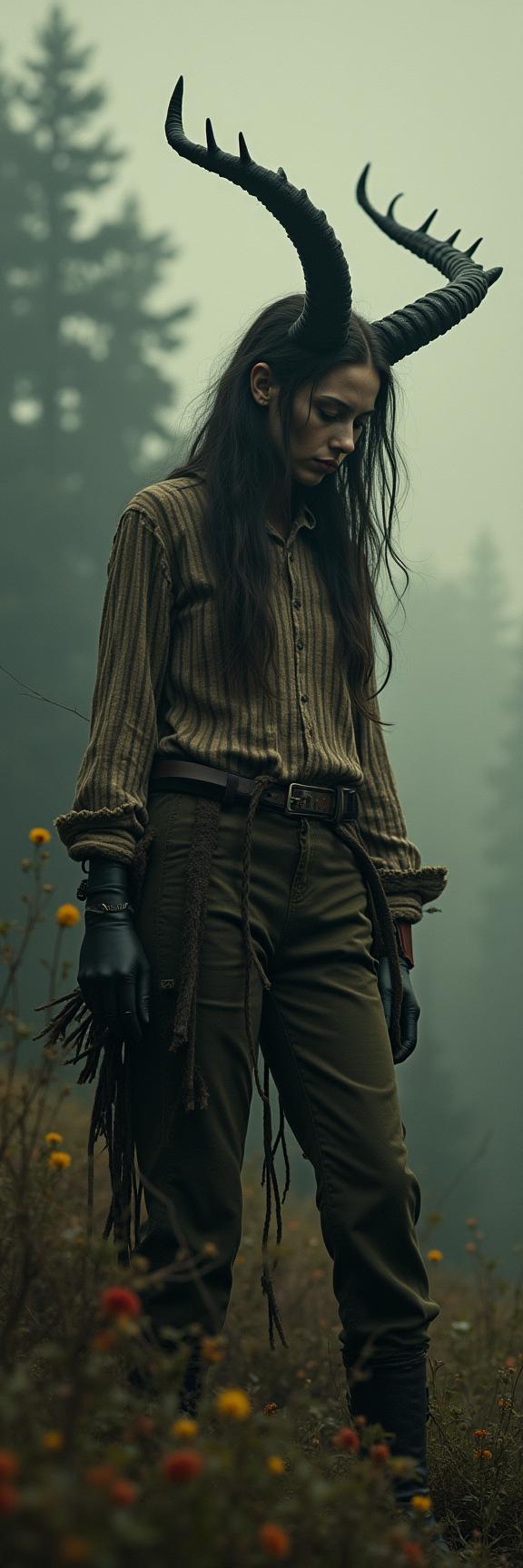 photograph, insane details, eye level shot of a thin Canadian Female Banshee , she is very Resonant and Inconsiderate