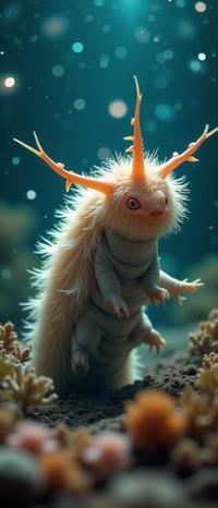 photograph, hyper detailed, rear angle of a Fur Trimmed Monstrous pokemon style Sea Slug with Organic parts, Venezuelan background