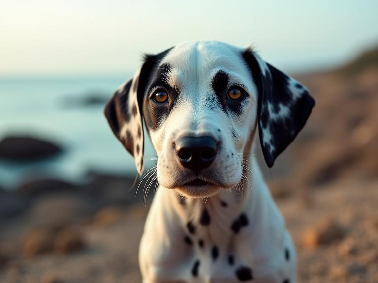 stylized by Annie Leibovitz and Ray Metzker and Subodh Gupta and Jo Ann Callis , photograph, highly detailed, aerial shot of a High fashion Granular Dalmatian Puppy