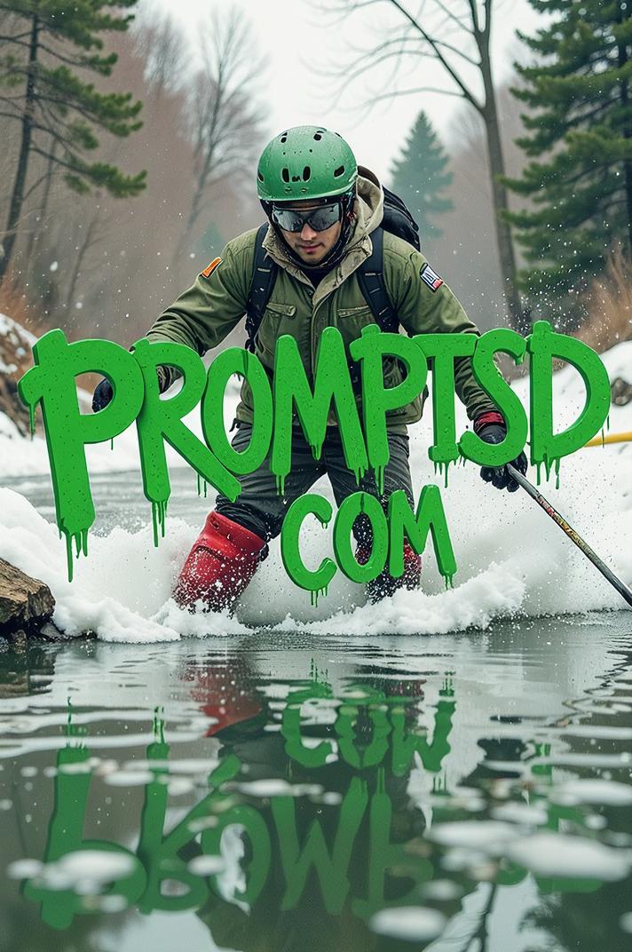 shamrock green graffiti in a modern font PROMPTSD COM , photograph, concept art, Red and White Water skis Oil tanker
