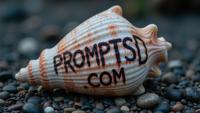 seashell graffiti in a modern font PROMPTSD COM , photograph, Depressing X Wing, Macedonian background