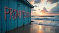azure graffiti in a modern font PROMPTSD COM , photograph, Pixiecore, vivid colors