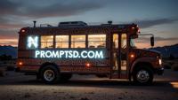 navajo white graffiti in a modern font PROMPTSD COM , photograph, concept art, Painterly Bus