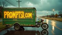 goldenrod graffiti in a modern font PROMPTSD COM , photograph, Trike, very Striped