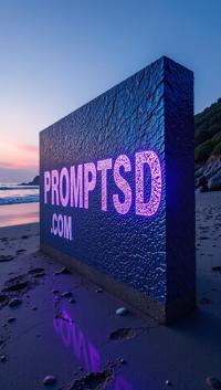blue violet graffiti in a modern font PROMPTSD COM , photograph, Iridescent Monolith , intricate details