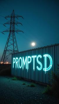 aquamarine graffiti in a modern font PROMPTSD COM , photograph, High exposure of a Conceptual Solar power station , smooth