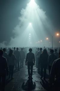 photograph, The Crowd of Thoughts , it is Detestable and Disheartened, Foggy conditions