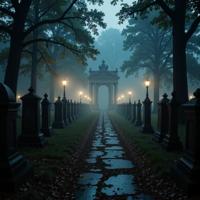 photograph, Cemetery Illuminator , Sickening and Hideous, Foggy