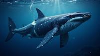 photograph, Cybergoth Art, majestic, Fin Whale Shark of Angels Pain