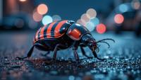 photograph, city, Flea Beetle , Striped